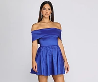 Winnie Strapless Taffeta Party Dress