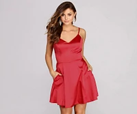 Emme Satin Party Dress