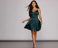Emme Satin Party Dress