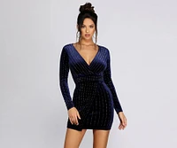 Alexa Velvet Wrap Dress