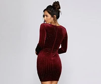 Alexa Velvet Wrap Dress