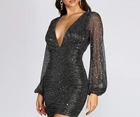 Kayden Sequin Glitter Party Dress