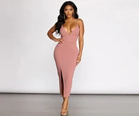 Kateri Crepe Midi Dress