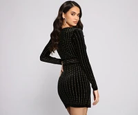 Alexa Velvet Wrap Dress