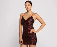Jennie Formal Open Back Sequin Dress