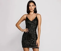 Jennie Formal Open Back Sequin Dress