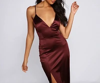 Kenzie Formal Lattice Midi Dress