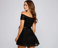 Blair Formal Off The Shoulder Lace Dress