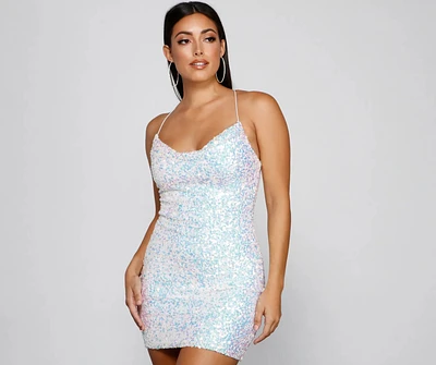 Bellarose Formal Sequin Mini Dress