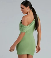 Georgia Formal One Shoulder Mini Dress