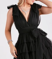 Carina Tulle Polka Dot A-Line Party Dress