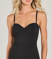 Emmy Formal Corset Bodycon Midi Dress
