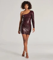 Haley Sequin Short Party Dress