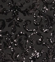 Larissa Bow Strap Sequin Formal Mini Dress