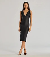 Valerie Convertible Bodycon Midi Formal Dress