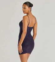 Paige Rhinestone Formal Bodycon Mini Dress
