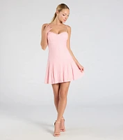 Regina Sweetheart Beaded A-Line Party Dress
