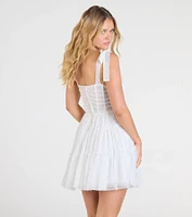 Cathy Sweetheart Corset A-Line Lace Short Dress