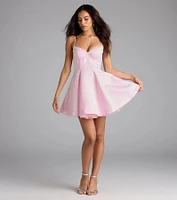 Kristiana Sweetheart A-Line Short Dress