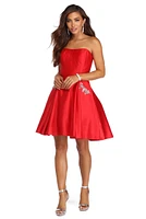Noelle Formal Satin Party Dress