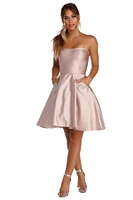 Noelle Formal Satin Party Dress
