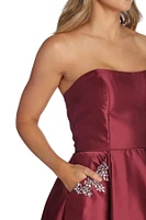 Noelle Formal Satin Party Dress