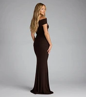 Ashlynn Off-Shoulder Mermaid Formal Dress