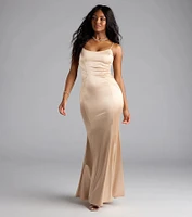 Evalina Lace-Up Mermaid Dress