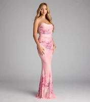 Trina Floral Mermaid Formal Dress