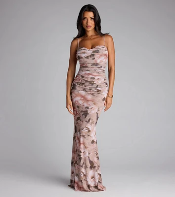 Yvette Floral Mermaid Formal Dress