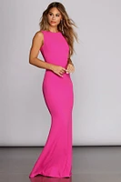 Leandra Open Back Gown