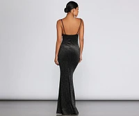 Olivia Formal Velvet Glitter Dress