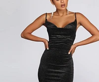 Olivia Formal Velvet Glitter Dress