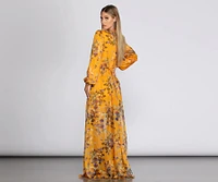 Eliana Formal Plunging Wrap Dress
