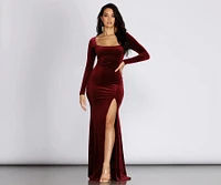 Coretta Velvet Evening Gown