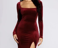 Coretta Velvet Evening Gown