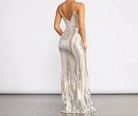 Dani Formal Sleeveless Sequin Dress