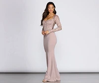 Lacey Mermaid Formal Dress
