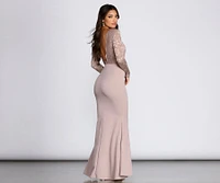 Lacey Mermaid Formal Dress
