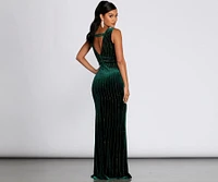 Alexis Formal Heat Stone Dress