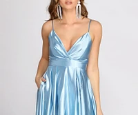 Tabitha Satin A-Line Dress