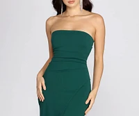 Tasha Strapless Crepe Dress