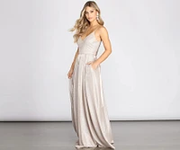 Jasmine Formal Glitter A-Line Dress