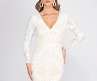 Misha Sequin Mermaid Dress