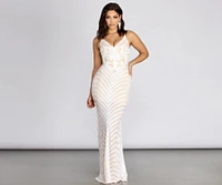 Melody Sequin Mesh Dress