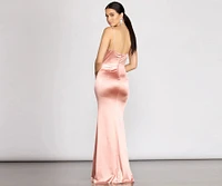 Nahla Formal Satin Mermaid Dress