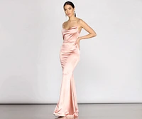 Nahla Formal Satin Mermaid Dress