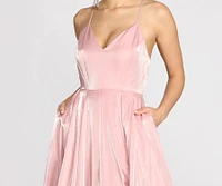 Toni Low Back A-Line Dress