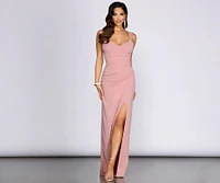Jane Wrap Front Formal Dress