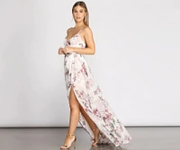 Julian Floral Chiffon A-Line Dress